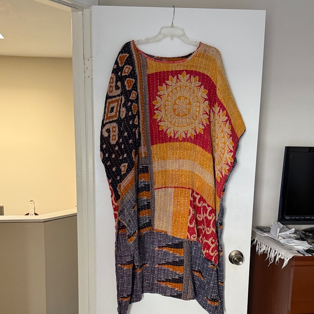 Bohemian Patterned Kantha Dress - Picture 2 of 4
